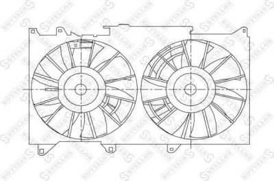 Stellox 29-99211-SX вентилятор, охлаждение двигателя на LEXUS IS I (JCE1_, GXE1_)