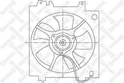 Stellox 29-99214-SX вентилятор, охлаждение двигателя на SUBARU LEGACY III универсал (BE, BH)