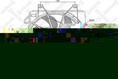 Stellox 29-99231-SX вентилятор, охлаждение двигателя на HYUNDAI ACCENT I (X-3)