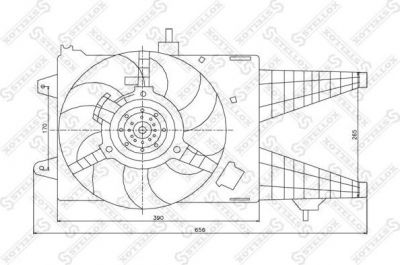 Stellox 29-99292-SX вентилятор, охлаждение двигателя на FIAT PUNTO (188)