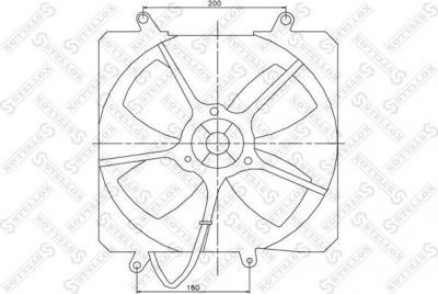 Stellox 29-99314-SX вентилятор, охлаждение двигателя на TOYOTA CARINA E седан (_T19_)