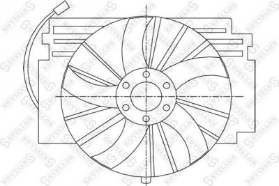 Stellox 29-99365-SX вентилятор, охлаждение двигателя на X5 (E53)