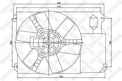 Stellox 29-99427-SX вентилятор, охлаждение двигателя на FIAT DUCATO фургон (244)