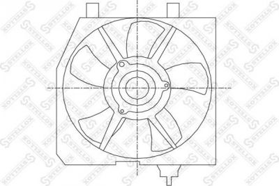 Stellox 29-99449-SX вентилятор, охлаждение двигателя на MAZDA 323 F V (BA)