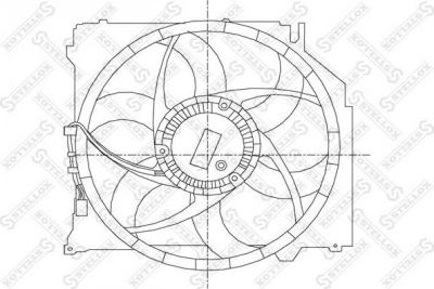 Stellox 29-99454-SX вентилятор, охлаждение двигателя на X3 (E83)