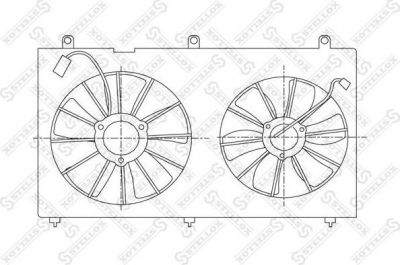 Stellox 29-99463-SX вентилятор, охлаждение двигателя на HONDA ACCORD VII Tourer (CM)