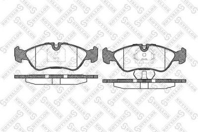STELLOX КОМПЛЕКТ ТОРМОЗНЫХ КОЛОДОК, ДИСКОВЫЙ ТОРМОЗ (297 030-SX)