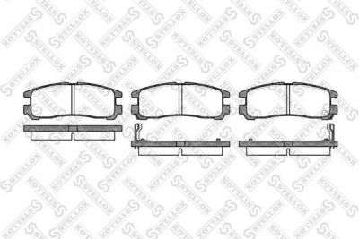 Stellox 302 002-SX комплект тормозных колодок, дисковый тормоз на HYUNDAI SANTAMO