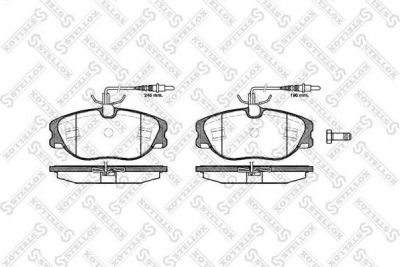 STELLOX КОМПЛЕКТ ТОРМОЗНЫХ КОЛОДОК, ДИСКОВЫЙ ТОРМОЗ (316 044B-SX)