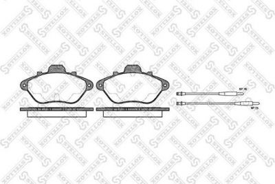 STELLOX КОМПЛЕКТ ТОРМОЗНЫХ КОЛОДОК, ДИСКОВЫЙ ТОРМОЗ (321 004B-SX)