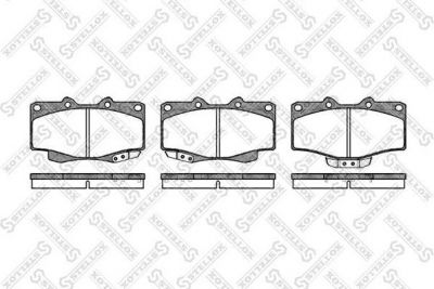 STELLOX КОМПЛЕКТ ТОРМОЗНЫХ КОЛОДОК, ДИСКОВЫЙ ТОРМОЗ (326 004-SX)