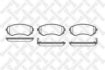 STELLOX КОМПЛЕКТ ТОРМОЗНЫХ КОЛОДОК, ДИСКОВЫЙ ТОРМОЗ (328 012-SX)
