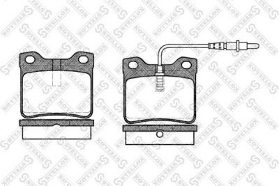 Stellox 332 002-SX комплект тормозных колодок, дисковый тормоз на PEUGEOT 406 (8B)