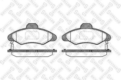 STELLOX КОМПЛЕКТ ТОРМОЗНЫХ КОЛОДОК, ДИСКОВЫЙ ТОРМОЗ (342 004B-SX)
