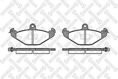STELLOX КОМПЛЕКТ ТОРМОЗНЫХ КОЛОДОК, ДИСКОВЫЙ ТОРМОЗ (356 010-SX)