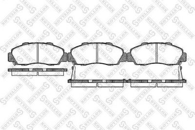 STELLOX КОМПЛЕКТ ТОРМОЗНЫХ КОЛОДОК, ДИСКОВЫЙ ТОРМОЗ (362 002B-SX)
