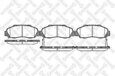 STELLOX КОМПЛЕКТ ТОРМОЗНЫХ КОЛОДОК, ДИСКОВЫЙ ТОРМОЗ (362 032B-SX)