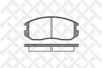 Stellox 368 000-SX комплект тормозных колодок, дисковый тормоз на MITSUBISHI LANCER IV (C6_A, C7_A)