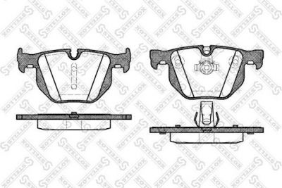STELLOX КОМПЛЕКТ ТОРМОЗНЫХ КОЛОДОК, ДИСКОВЫЙ ТОРМОЗ (392 060-SX)