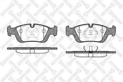 STELLOX КОМПЛЕКТ ТОРМОЗНЫХ КОЛОДОК, ДИСКОВЫЙ ТОРМОЗ (395 000B-SX)