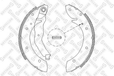 STELLOX Колодки тормозные барабанные, комплект (407 101-SX)