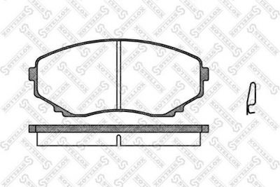 STELLOX КОМПЛЕКТ ТОРМОЗНЫХ КОЛОДОК, ДИСКОВЫЙ ТОРМОЗ (408 000-SX)