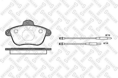 STELLOX КОМПЛЕКТ ТОРМОЗНЫХ КОЛОДОК, ДИСКОВЫЙ ТОРМОЗ (412 004B-SX)