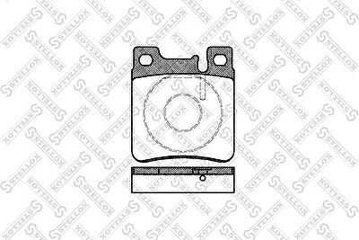 STELLOX КОМПЛЕКТ ТОРМОЗНЫХ КОЛОДОК, ДИСКОВЫЙ ТОРМОЗ (418 000B-SX)