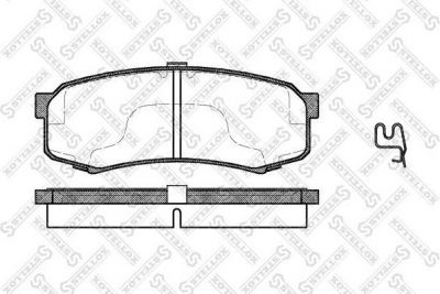STELLOX КОМПЛЕКТ ТОРМОЗНЫХ КОЛОДОК, ДИСКОВЫЙ ТОРМОЗ (424 004B-SX)