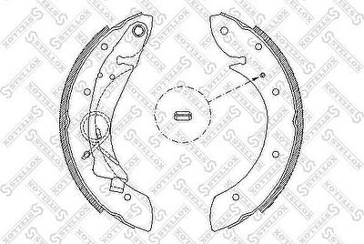 STELLOX Колодки тормозные барабанные, комплект (430 100-SX)