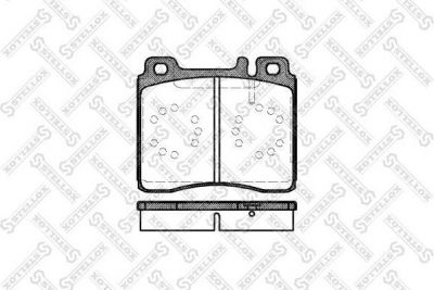 STELLOX КОМПЛЕКТ ТОРМОЗНЫХ КОЛОДОК, ДИСКОВЫЙ ТОРМОЗ (431 000B-SX)