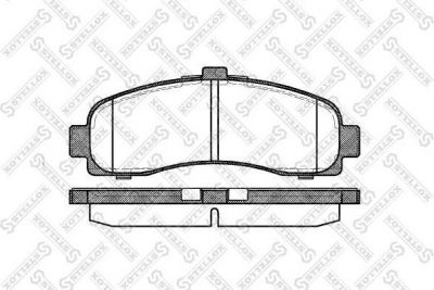 STELLOX КОМПЛЕКТ ТОРМОЗНЫХ КОЛОДОК, ДИСКОВЫЙ ТОРМОЗ (442 010B-SX)