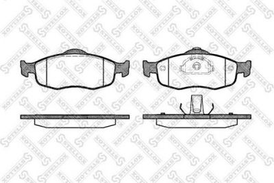 STELLOX КОМПЛЕКТ ТОРМОЗНЫХ КОЛОДОК, ДИСКОВЫЙ ТОРМОЗ (443 000-SX)