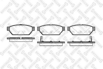 Stellox 451 002B-SX комплект тормозных колодок, дисковый тормоз на MITSUBISHI CARISMA седан (DA_)