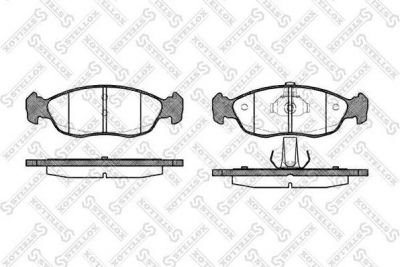 STELLOX КОМПЛЕКТ ТОРМОЗНЫХ КОЛОДОК, ДИСКОВЫЙ ТОРМОЗ (472 010B-SX)