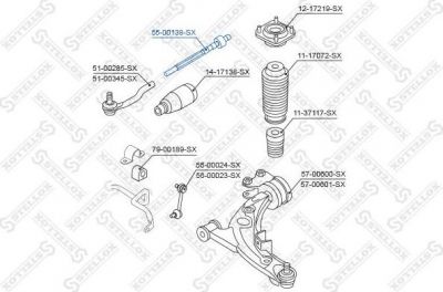 STELLOX 55-00138-SX_тяга рулевая! Mazda CX-7 07> (55-00138-SX)