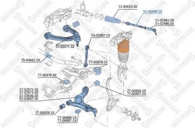 STELLOX Тяга рулевая / шарнир осевой (55-00340-SX)