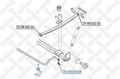 Stellox 56-00634-SX тяга / стойка, стабилизатор на FIAT DUCATO фургон (250, 290)