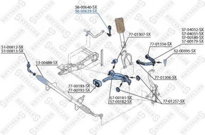 Stellox 56-00639-SX тяга / стойка, стабилизатор на ALFA ROMEO SPIDER (939_, 939)