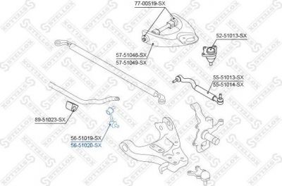 Stellox 56-51020-SX тяга / стойка, стабилизатор на HYUNDAI TERRACAN (HP)