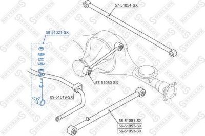 Stellox 56-51021-SX тяга / стойка, стабилизатор на HYUNDAI TERRACAN (HP)