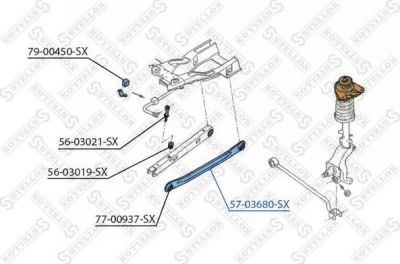 Stellox 57-03680-SX рычаг независимой подвески колеса, подвеска колеса на FORD MONDEO I (GBP)