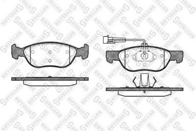 STELLOX КОМПЛЕКТ ТОРМОЗНЫХ КОЛОДОК, ДИСКОВЫЙ ТОРМОЗ (598 012B-SX)