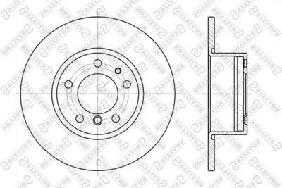 Stellox 6020-1518-SX тормозной диск на 5 Touring (E34)