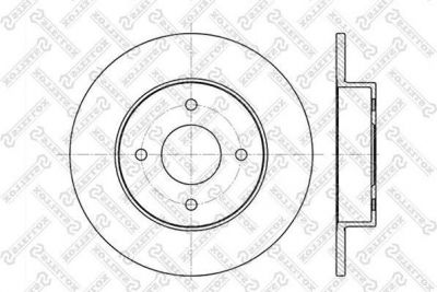 Stellox 6020-2252-SX тормозной диск на NISSAN PRIMERA Traveller (WP11)