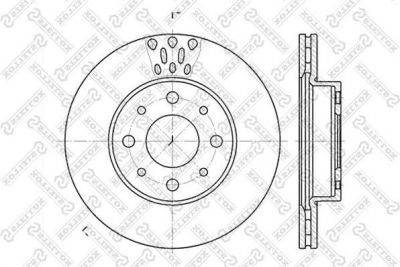 Stellox 6020-2331V-SX тормозной диск на ALFA ROMEO 146 (930)