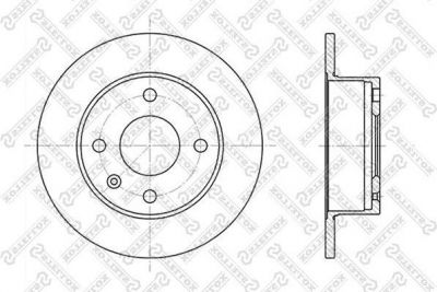 Stellox 6020-2513-SX тормозной диск на FORD ESCORT III (GAA)