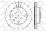 Stellox 6020-2514V-SX тормозной диск на FORD ESCORT III (GAA)