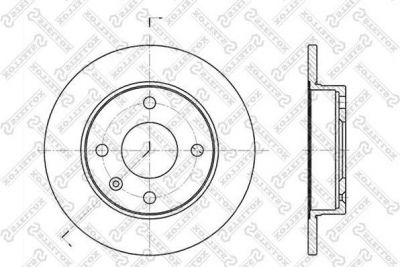 Stellox 6020-2526-SX тормозной диск на FORD FIESTA фургон (FVD)