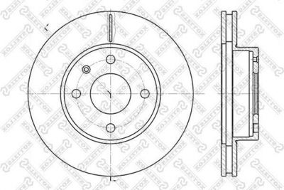 Stellox 6020-2529V-SX тормозной диск на FORD SIERRA (GBG, GB4)